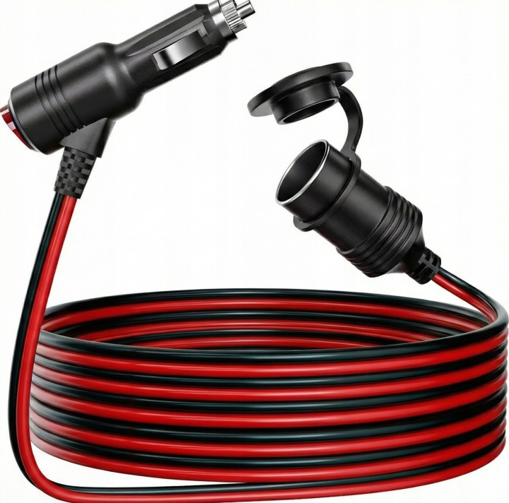 RALLONGE DOUILLES ALLUME-CIGARES AVEC WLACZNIKIEM 12/24V PUISSANT 480W 4M SPARKY