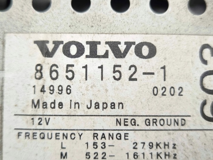 VOLVO S60 2002 STACJA MULTIMEDIALNA 86511521
