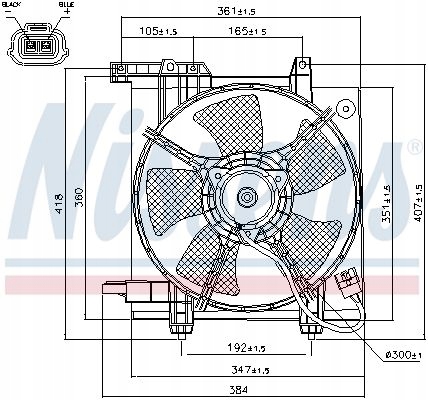 NISSENS 85493 VENTILATEUR REFROIDISSEMENT MOTEUR