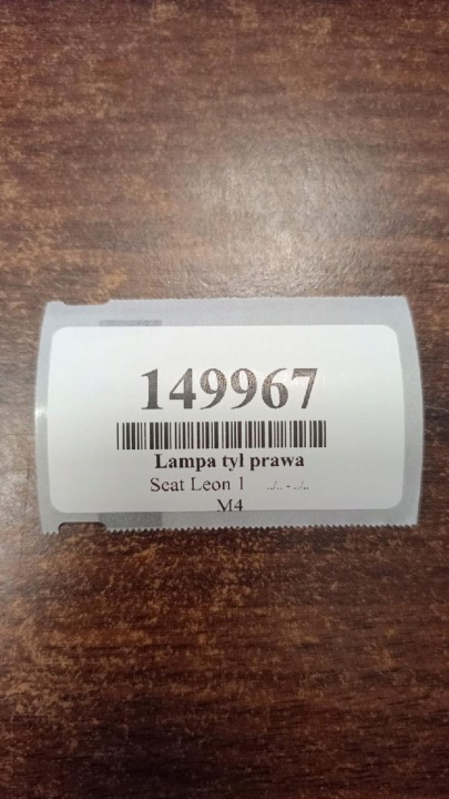 SEAT LEON I PHARE DROIT ARRIÈRE 1M6945096