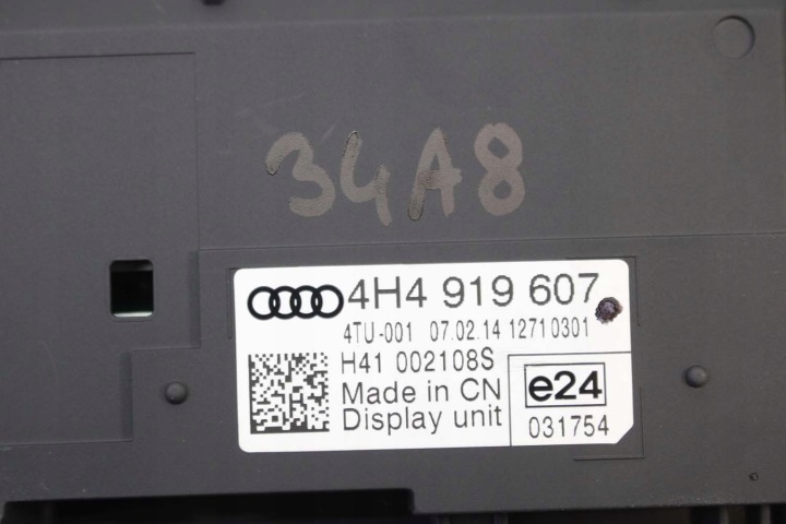 AUDI A8 MONITEURS 4H0919607 4H4919607 ARRIÈRE TV KIT RSE 4H ÉCRAN LCD 4H09196