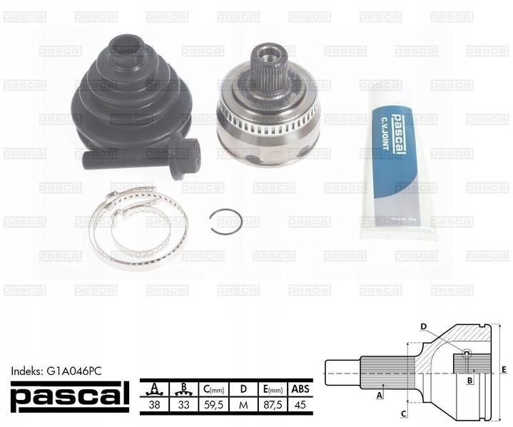 PASCAL G1A046PC JOINT MOTEUR JEU