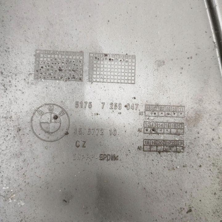 BMW 3 F30 F35 F31 2017 ARRIÈRE CÔTÉ GAUCHE TAPIS COUVERCLES DE COFFRE VERS CARROSSERIES PICKUP