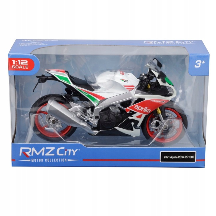 MODÈLE 1:12 RMZ HOBBY APRILLA RSV4 RR 2020 (RACING) MODÈLE KOLEKCJONERSKI