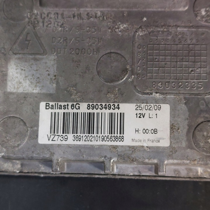 CITROEN C5 III PHARE XÉNON DROITE AVANT CONVERTISSEUR AMPOULE 9684845080