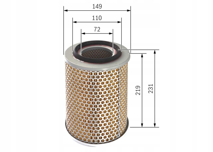 FILTRE AIR BOSCH 1 457 433 627 1457433627