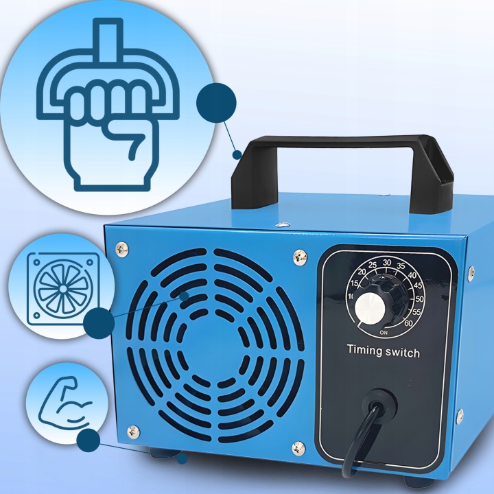 GÉNÉRATEUR OZONU OZONATOR OCZYSZCZACZ AIR PUISSANT CZASOMIERZ 140W 60 G/H