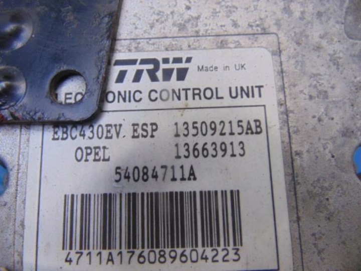 OPEL VECTRA C UNIVERSEL 1.9CDTI POMPE ABS 13509215AB