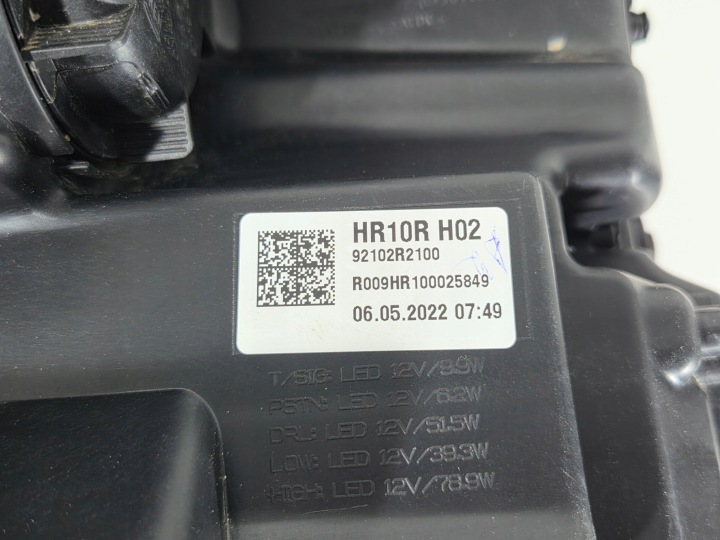 PHARE DROITE AVANT AVANT KIA SPORTAGE 5 V COMPLET LED POUCES EUROPE