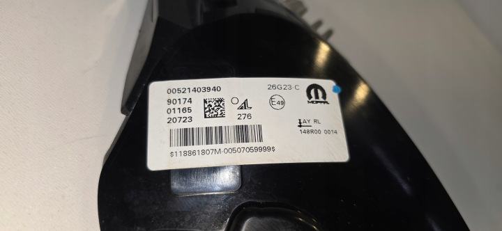 FIAT 500 E 500E PHARE LED DROITE VERS CONDUITE DIURNE 00521403940