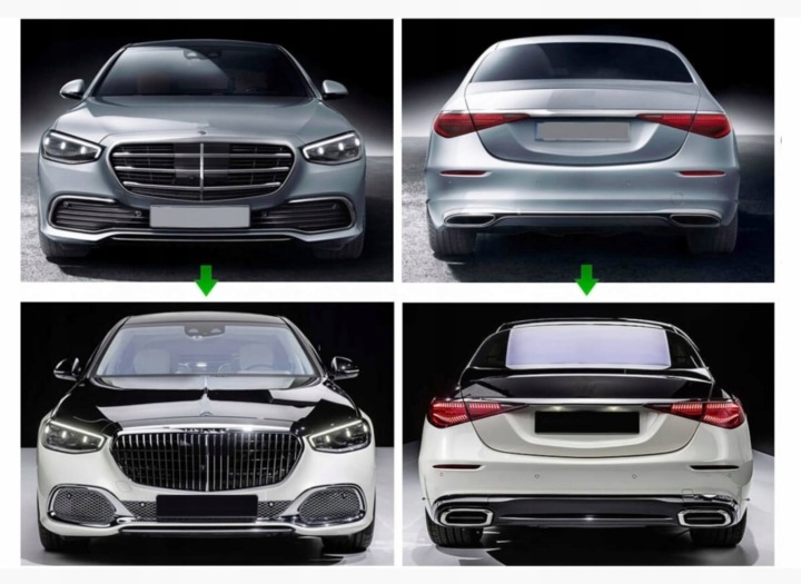 MERCEDES AVEC CLASSE W223 MAYBACH S680 BODYKIT PARE-CHOCS GRILLE DIFFUSEUR AVEC CLASS