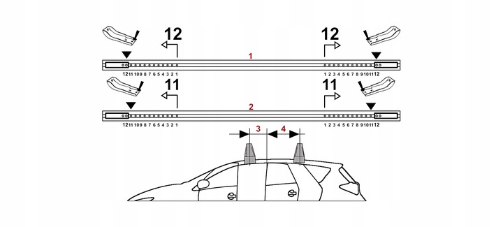 POPRZECZKI AL TECHO PARA RENAULT FLUENCE BERLINA 10-16 