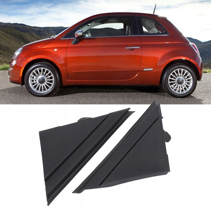 2 PIEZAS TRAGALUZ ESPEJOS PARA FIAT 500 2012-2017 