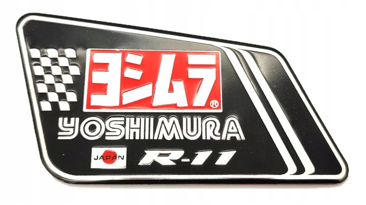 PEGADURA EMBLEMA AL SILENCIADOR ESCAPE YOSHIMURA ALUMINIO 