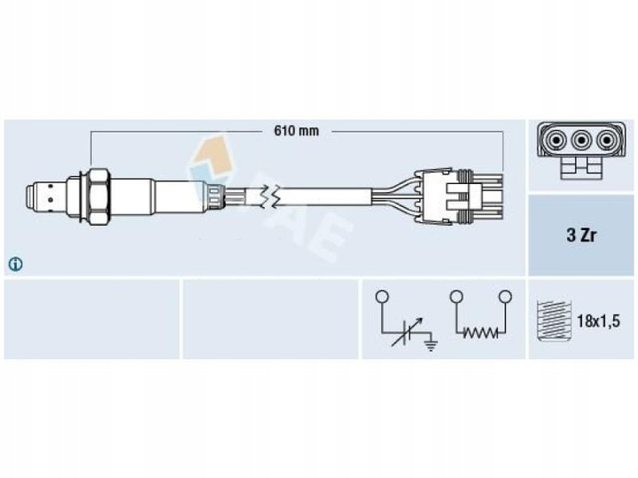 SONDA LAMBDA OPEL VECTRA B 2.5 95-00 SINTRA 3.0 96-99 