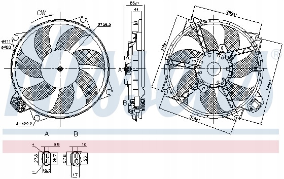 FAN NISSENS 85989 