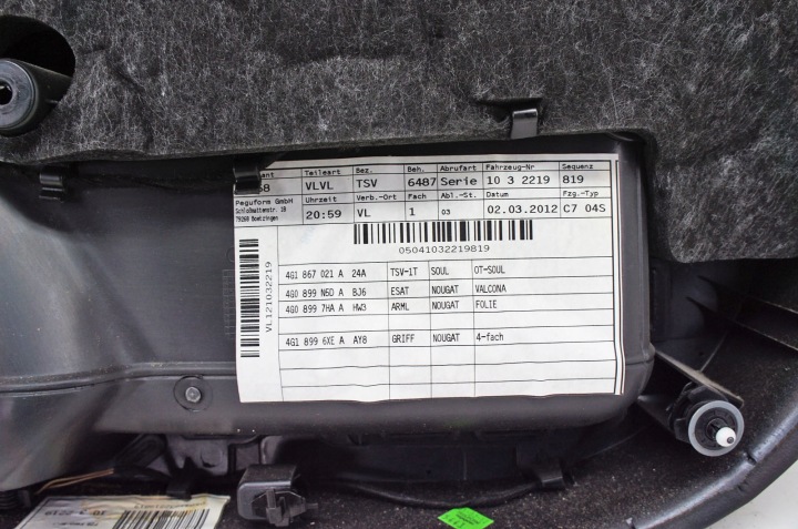 UF277 AUDI A6 C7 COLLECTEUR PORTES GAUCHE AVANT 4G1867021A 4G0899N5D EUROPE