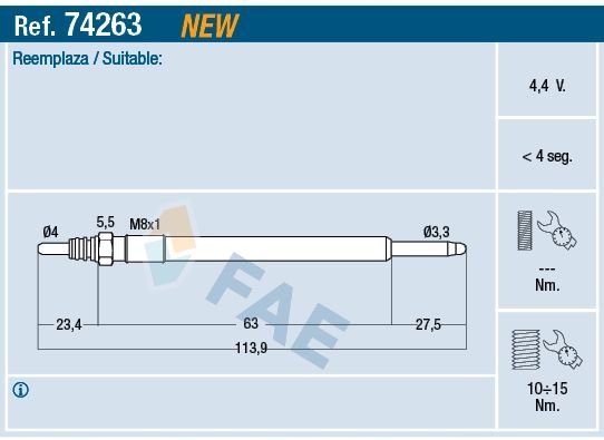 BOUGIE DE PRÉCHAUFFAGE FORD 1.5/1.6/2.0 TDCI