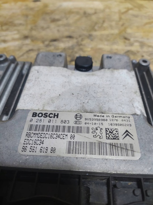 2001 PEUGEOT 307 ECU 1600HDI 0281011803 9656161980