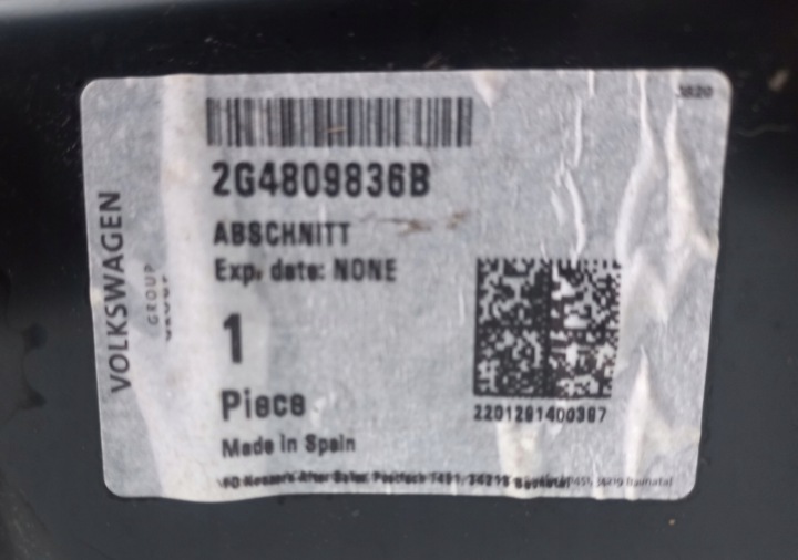 VW POLO 2G 2G4 SEUIL POTEAU DROIT 17-24