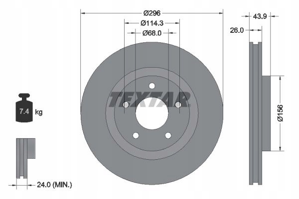 DISCO HAM. NISSAN P. JUKE- QASHQAI- ROGUE- X- TRAIL 1.5- 2.0 DCI- 2.5 07- 