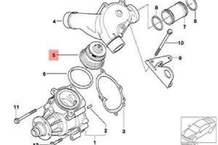 BMW Z4 E85 THERMOSTAT 11531318274 1318274 3.2 ESSENCE NEUF ORIGINAL