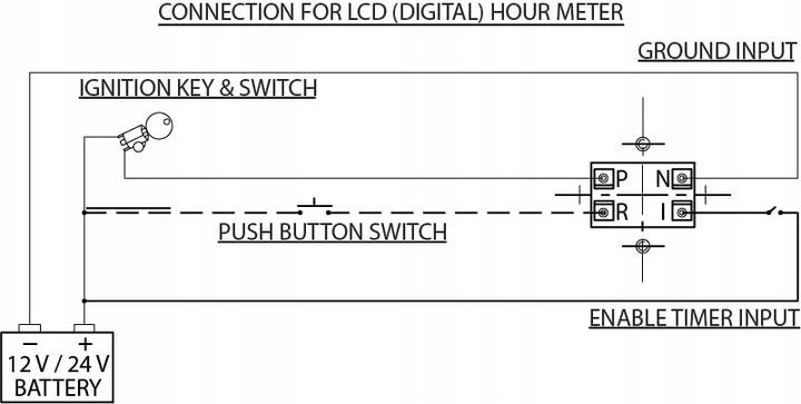 DIGITAL CUENTAKILOMETROS MOTOGODZIN LCD 10-28V / VEETHREE 
