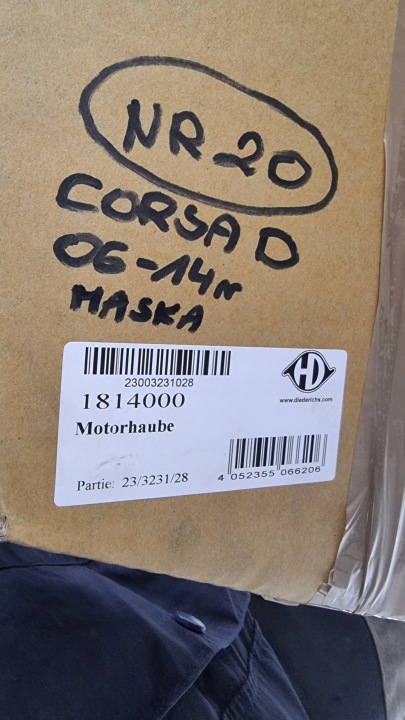 CAPOT COUVERCLE MOTEUR OPEL CORSA D 11-15 1814000 NEUF