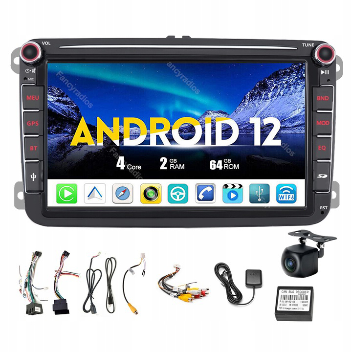 RADIO GPS ANDORID SKODA YETI ROOMSTER SUPERB 64GB 