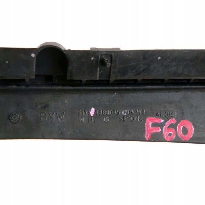 MINI F60 COUNTRYMAN MOULURE FIXATION JOINT D'ÉTANCHÉITÉ GARDE-BOUE GAUCHE AVANT 7388095