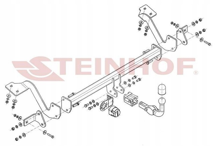 BARRA DE REMOLQUE STEINHOF PEUGEOT DE CARGA II L1 2008-2018 