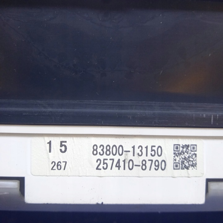 TOYOTA COROLLA VERSO 2.0 D4D TABLEAU DE BORD COMPTEUR 8380013150 2574108790