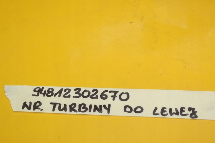 TURBO TURBINE TURBOCOMPRESSEUR GAUCHE PORSCHE PANAMERA 970 4.8 BIT M4870 GTS