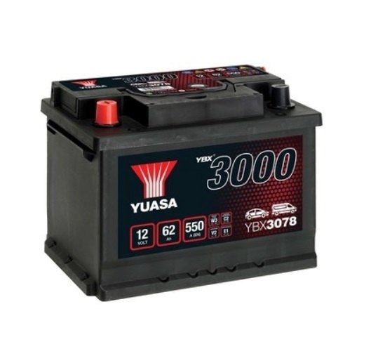 BATERÍA YUASA 12V 62AH/550A SMF L+ 