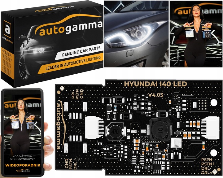 UNIDAD DE CONTROL MÓDULO DIODO LUMINOSO LED DRL HYUNDAI I40 REPARACIÓN FAROS POLOWY CALOSC UNIVERSAL 