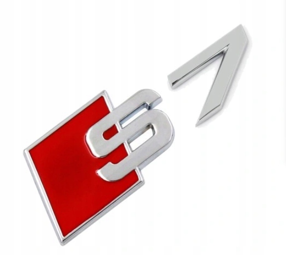 AUDI A7 S7 SLINE EMBLEMA LOGOTIPO INSIGNIA METAL PARTE TRASERA 