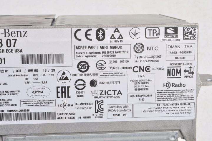 MERCEDES GLC X253 W253 RADIO NAVIGATION A2539008307