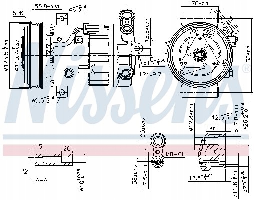 COMPRESSEUR DE CLIMATISATION NIS 89577