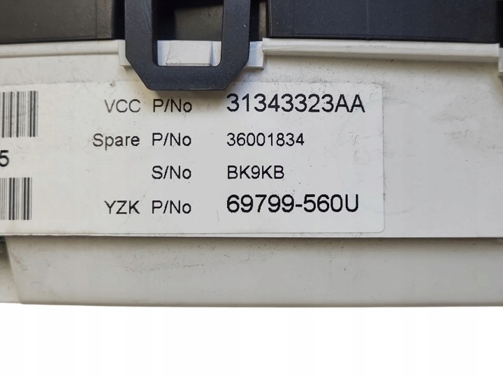 2012 VOLVO S60 COMPTEUR 31343323AA