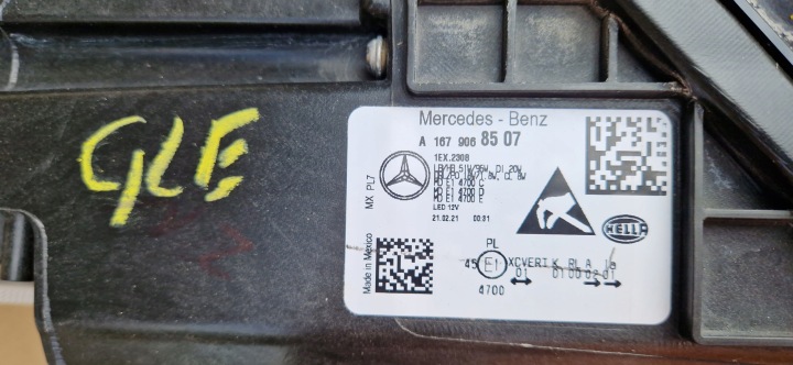 MERCEDES 167 GLE MULTIBEAM PHARE AVANT GAUCHE