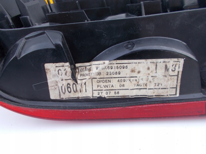 PHARE ARRIÈRE ARRIÈRE SEAT IBIZA 93-98 6K DROITE EUROPE