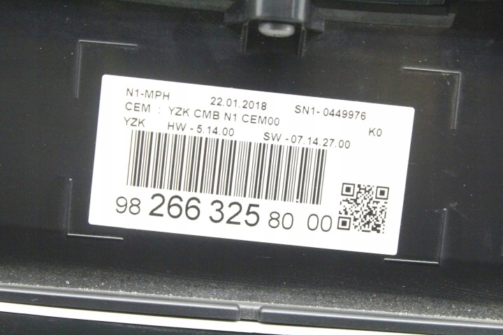 ENSEMBLE ALLUMAGE TOYOTA PROACE FURGON (MDZ_) 9825318180 33048919 1.6L 85KW