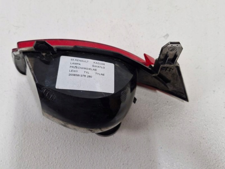 RENAULT KADJAR PHARE LANTERNE ANTIBUÉE GAUCHE ARRIÈRE GAUCHE ARRIÈRE 265858137R