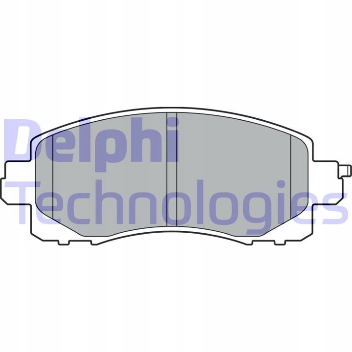 ZAPATAS HAM.PRZOD DELPHI LP3411 JUEGO ZAPATAS HAMULCOWYCH, FRENOS 