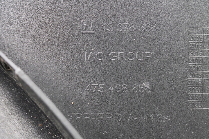 PARE-CHOCS AVANT OPEL MERIVA B LIFT 13- 13378388