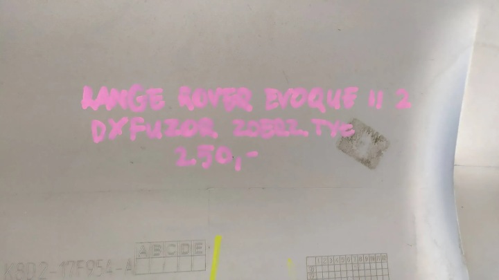 SPOILER DOUBLURE DIFFUSEUR ARRIÈRE PARE-CHOCS RANGE ROVER EVOQUE II