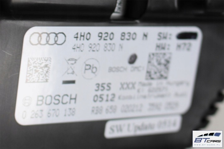 AUDI A8 S8 4H0920830N TABLEAU DE BORD TABLEAUX DE BORD ESSENCE 4H D44H0 920 830 N COMPTEUR LICZ