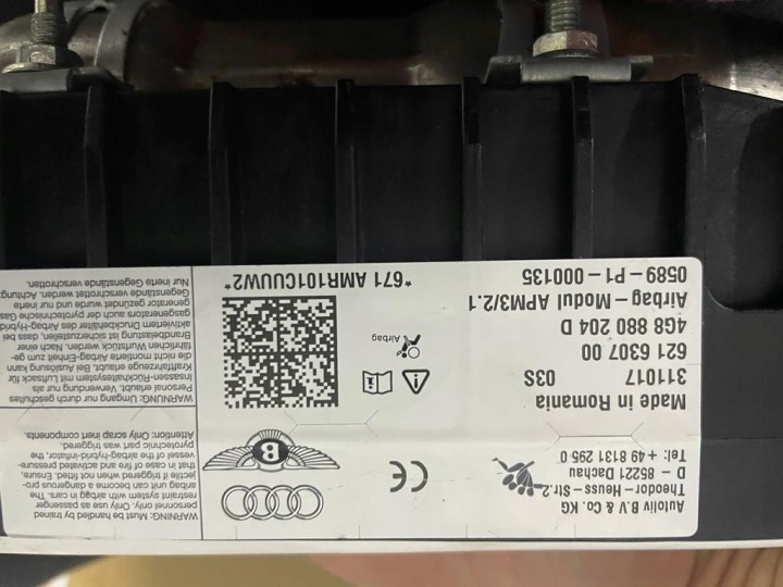 AUDI A6 C7 A7 COUSSIN AIRBAG PASSAGER 4G8880204D