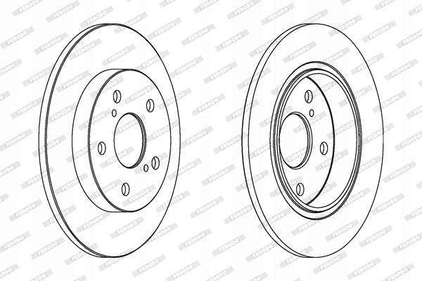 DISCOS ZAPATAS PARTE TRASERA FERODO TOYOTA AURIS 