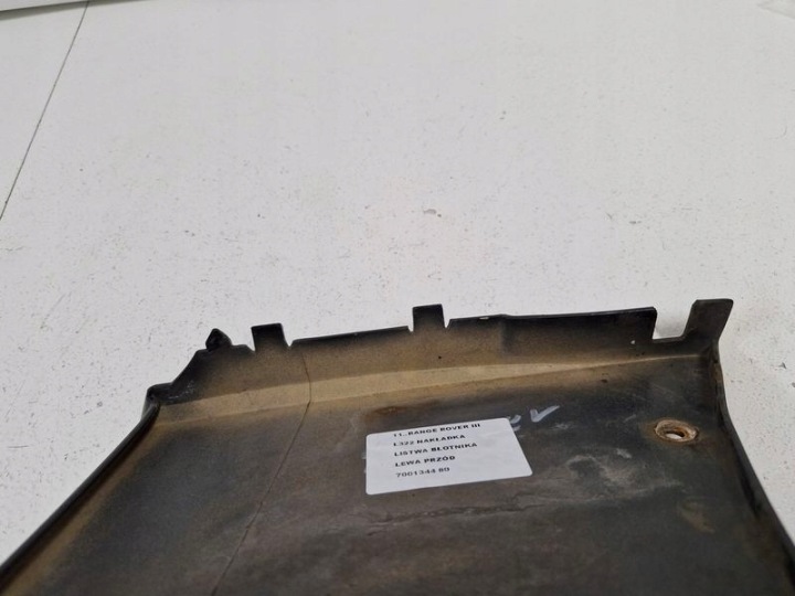 RANGE ROVER III L322 REVÊTEMENT MOULURE GARDE-BOUE GAUCHE AVANT GAUCHE AVANT
